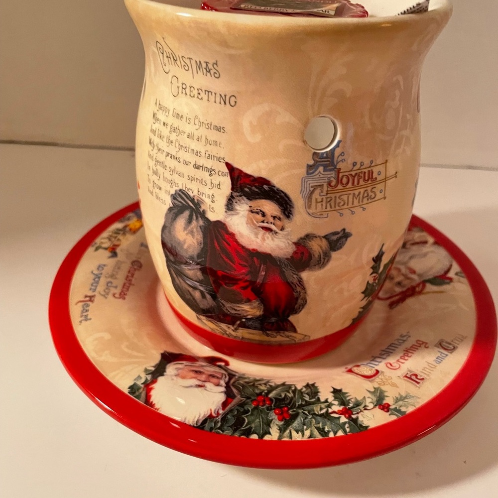 Yankee Candle Christmas Past Tart Warmer s d Plate